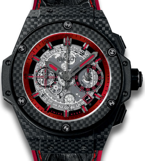 fake Hublot King Power Unico Carbon and Red 701.QX.0113.HR watches